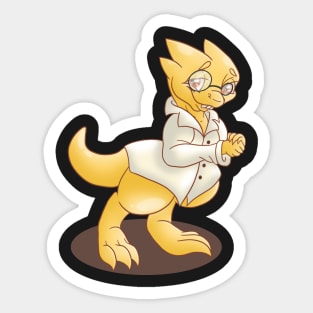 Alphys's gentle smile Sticker